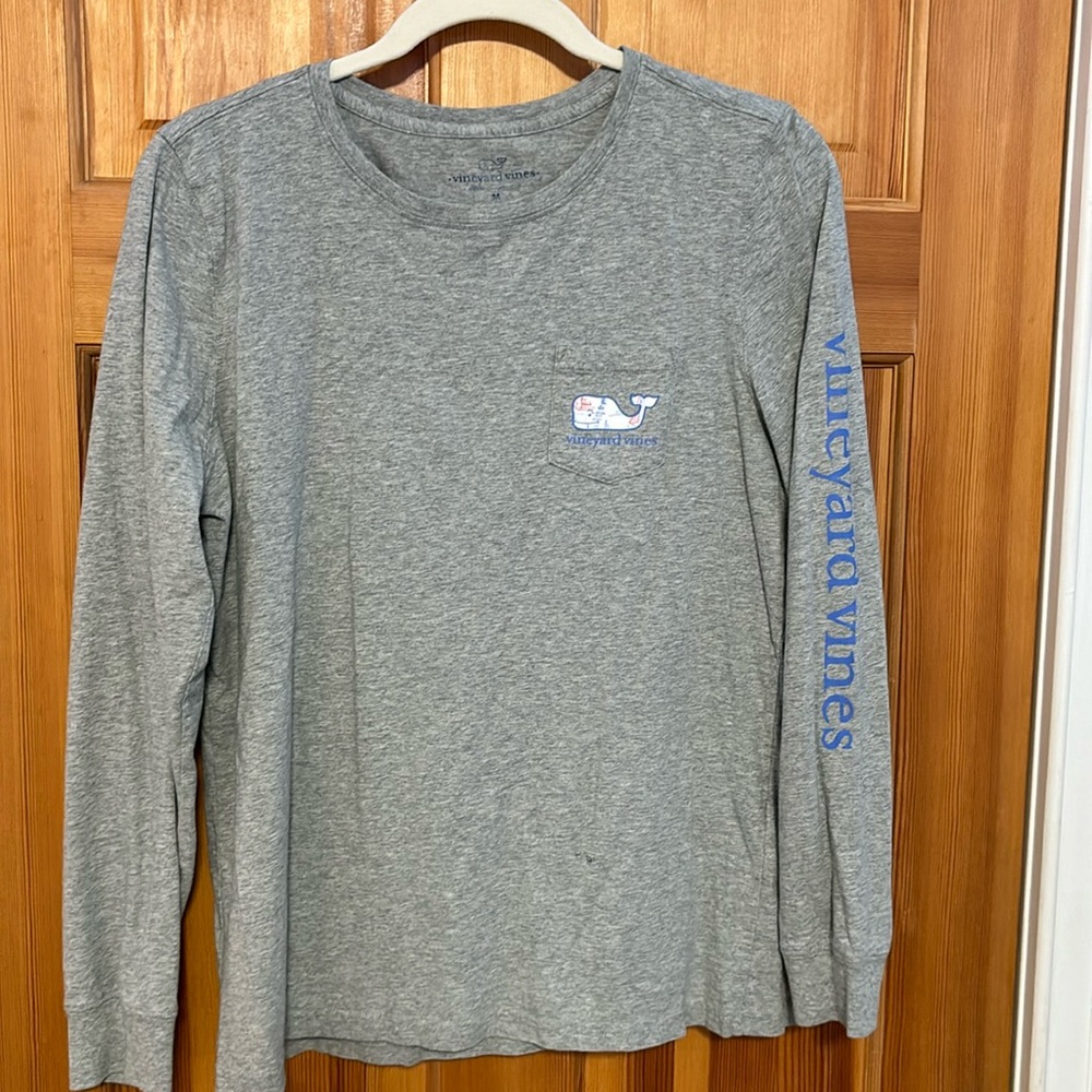 Grey Vineyard Vines Long Sleeve Shirt